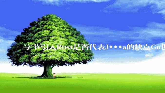 字节引入Rust是否代表J***a的缺点Go也没解决？